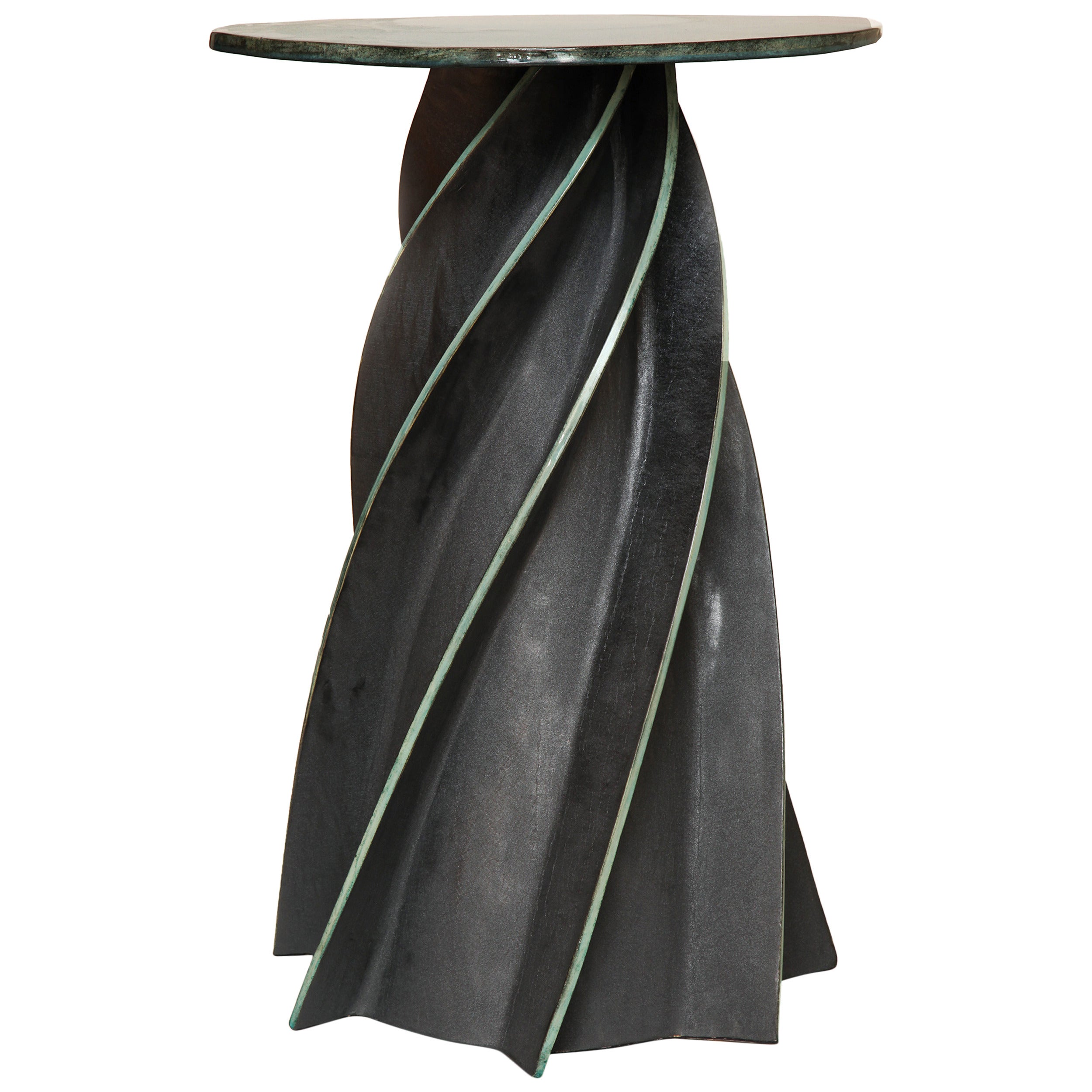 Twist Celadon Table by Francois Salem