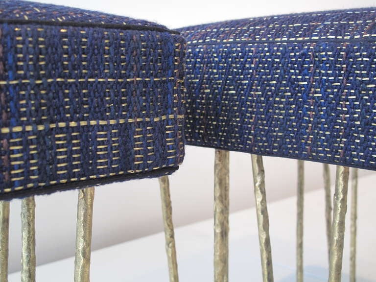Modern Cage Stool Pair by Anne and Vincent Corbiere