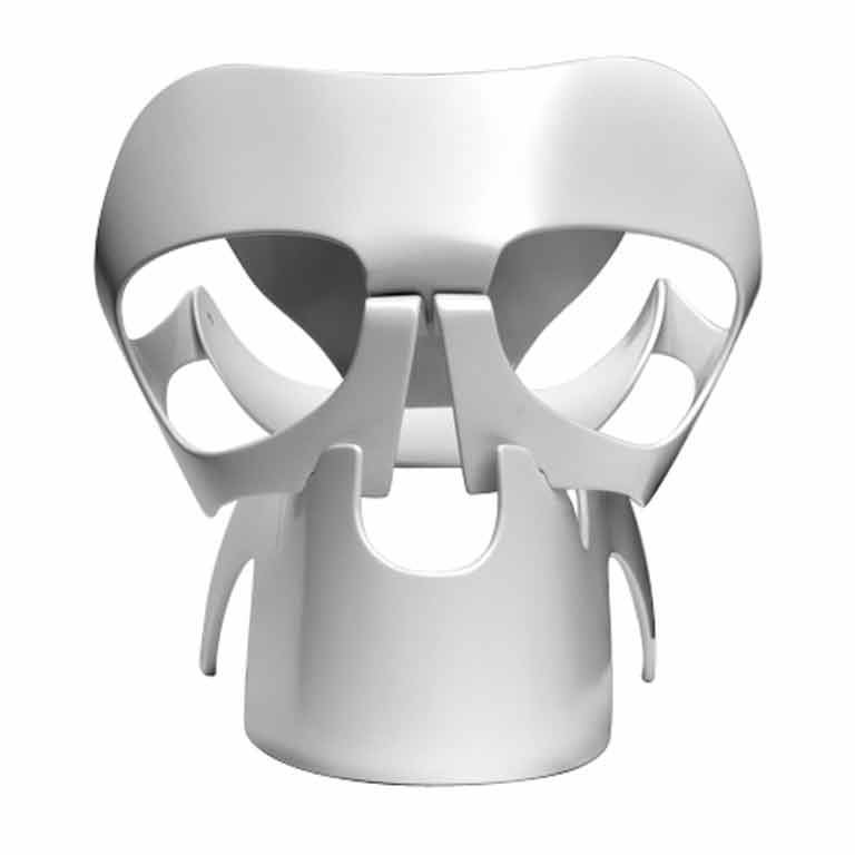White Skull Chair by Vladi Rapaport at 1stdibs