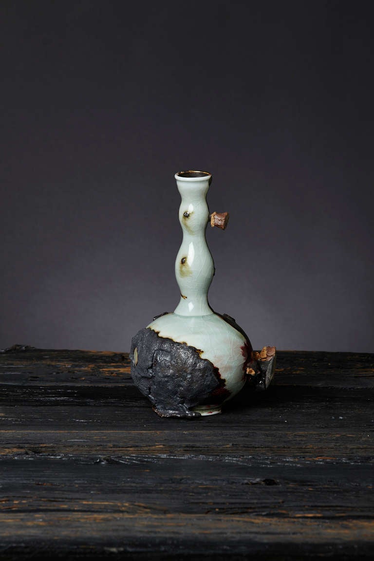 Traveler Bottle Form Vase by Gareth Mason