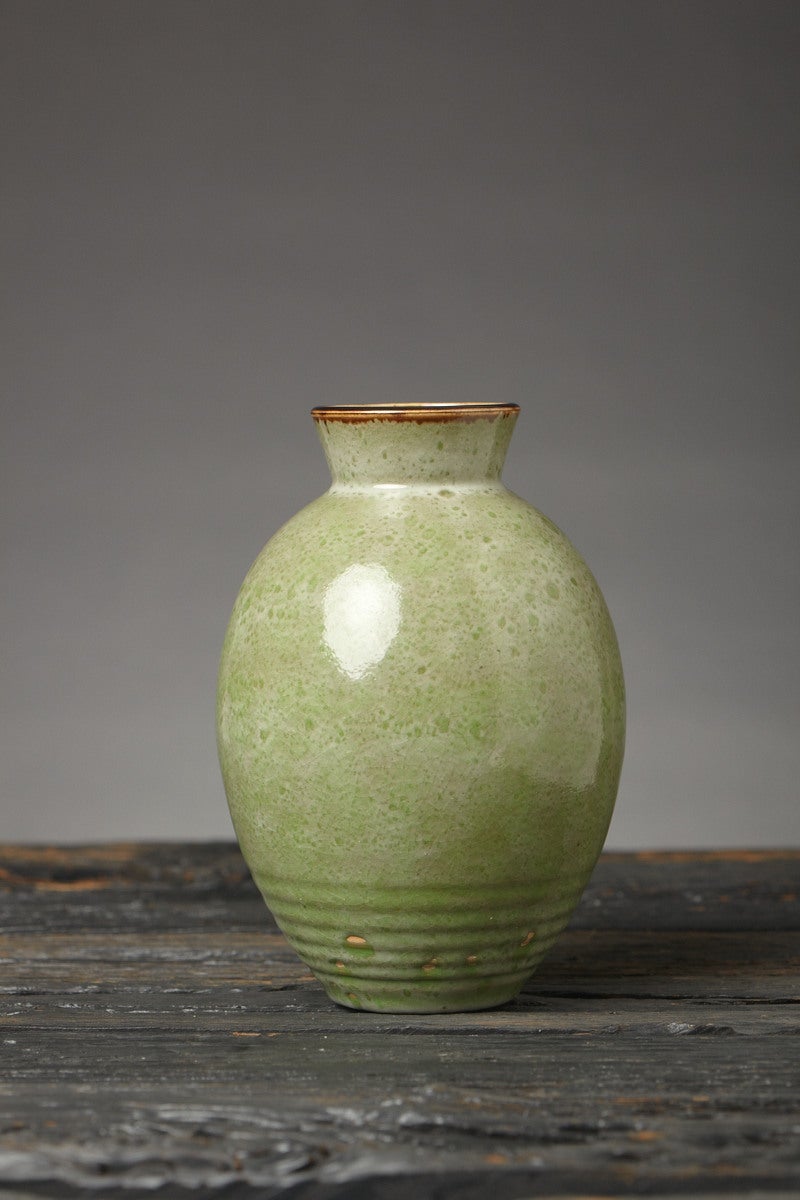 20th Century Jade Vase by Émile Decoeur