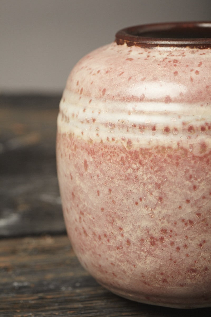 20th Century Mauve Matter Galaxy Vase by Émile Decoeur In Excellent Condition In New York, NY