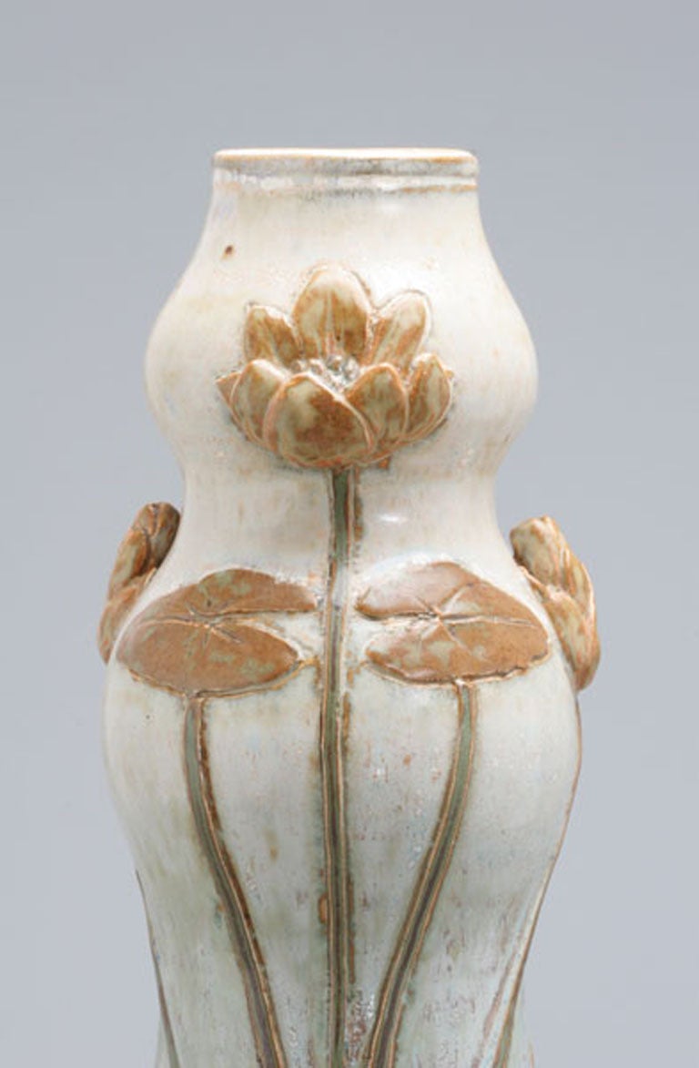 French 20th Century Floral Vase by Emile Belet for Paul Milet For Sale