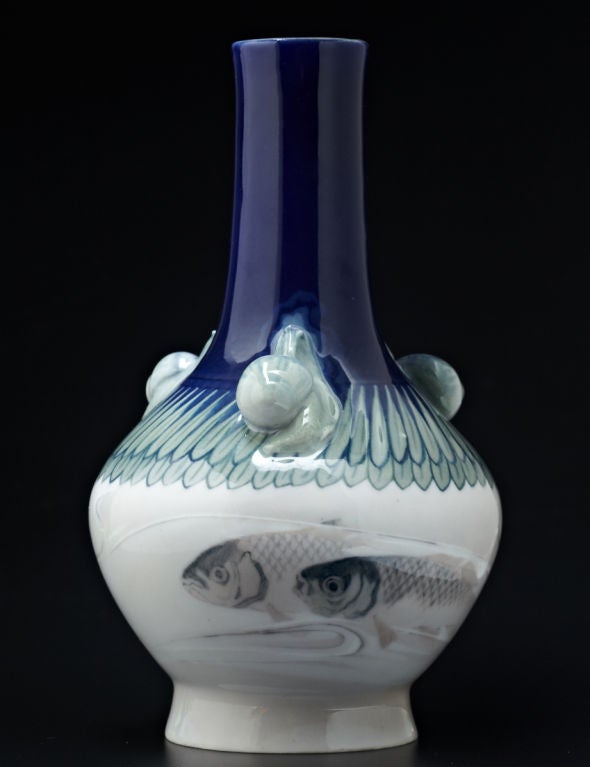 Snail and Fish Vase by Royal Copenhagen