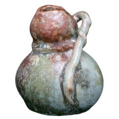 Japonist Double Gourd  Pitcher Vase by Jean Langlade