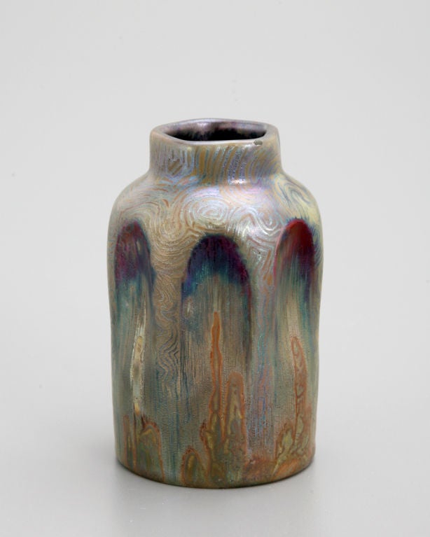 French 19th Century Symbolist Vase by Lucien Lévy-Dhurmer For Sale