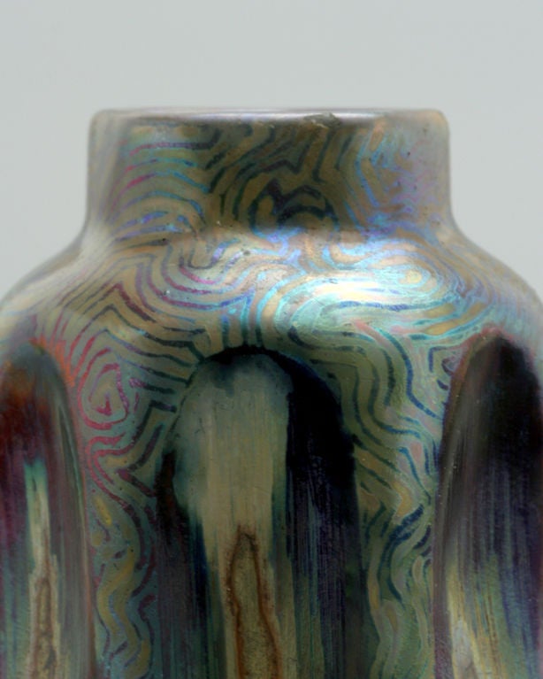 19th Century Symbolist Vase by Lucien Lévy-Dhurmer In Excellent Condition For Sale In New York, NY