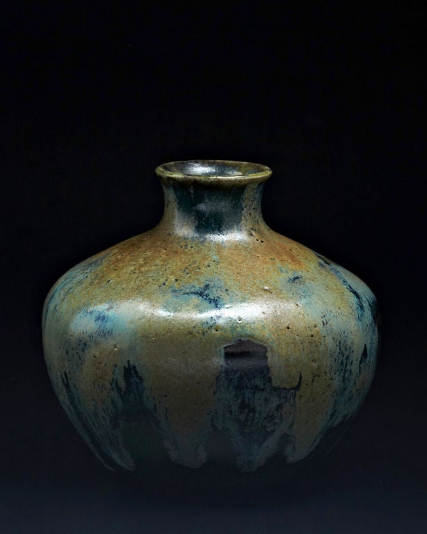 Petite stoneware vase. Marks: stamped artist's cipher, 5143.