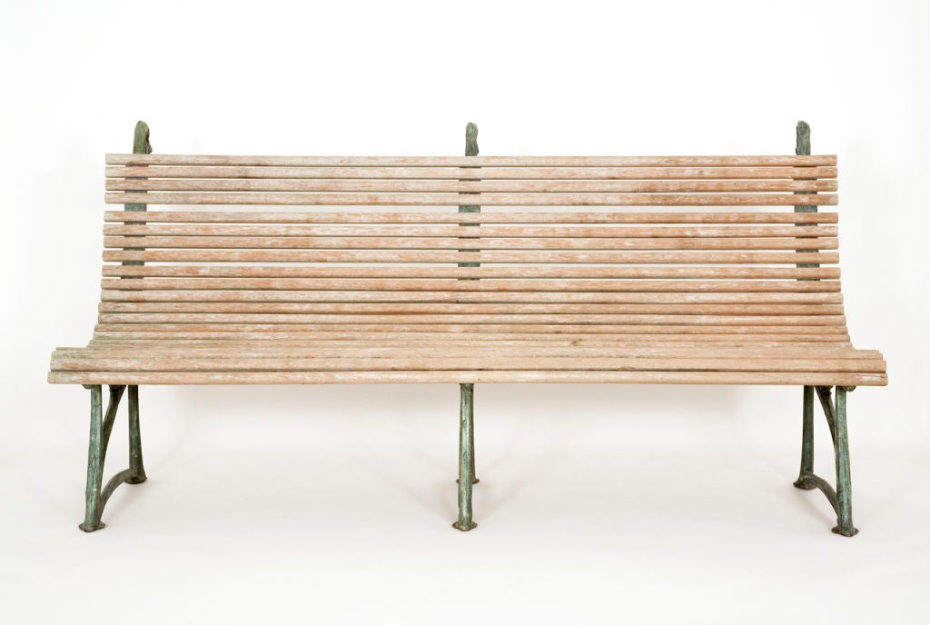 20th C. Garden Bench by Hector Guimard In Excellent Condition For Sale In New York, NY