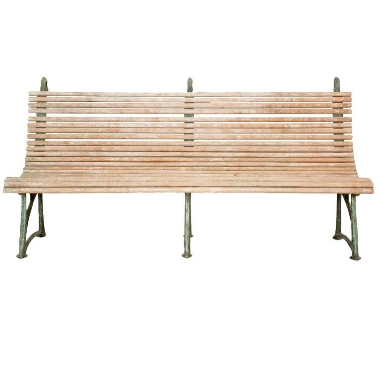 20th C. Garden Bench by Hector Guimard For Sale