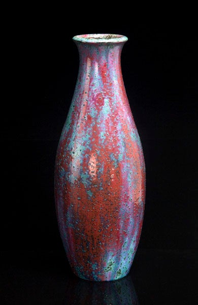 Français Vase « L'École de Nancy Sang de Bœuf » de Joseph Mougin