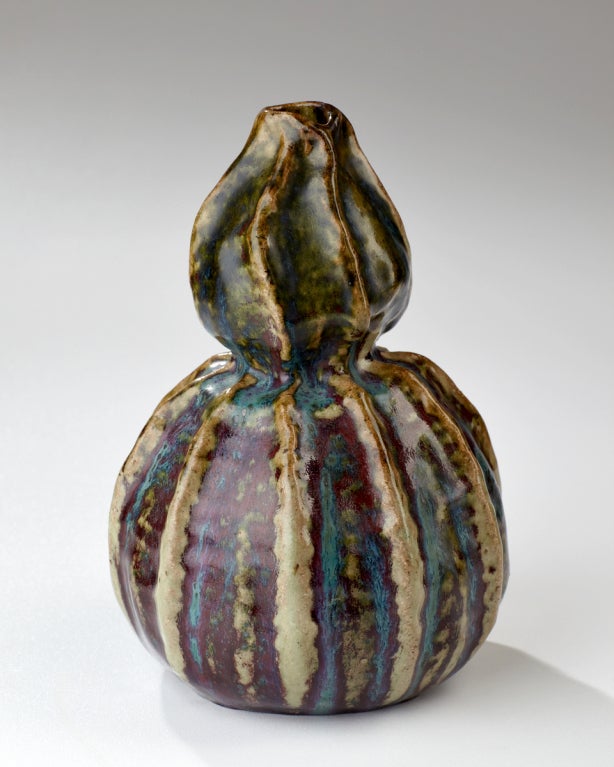 French Double Gourd Vase by Pierre-Adrien Dalpayrat