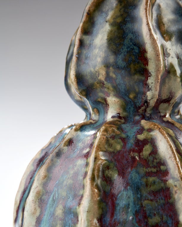 Stoneware Double Gourd Vase by Pierre-Adrien Dalpayrat