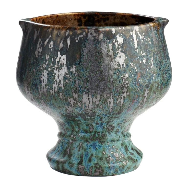 19th Century Chalice Form Vase by Pierre-Adrien Dalpayrat For Sale