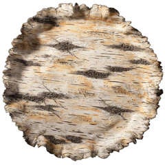Ceramic Trompe L'oeil Birch Bark Platter By Eric Serritella