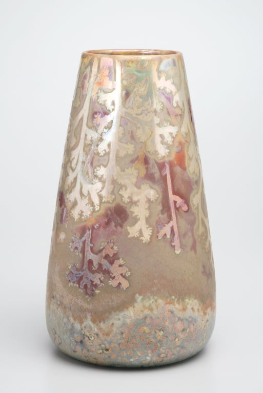 French Vase by Lucien Lévy-Dhurmer for Clément Massier