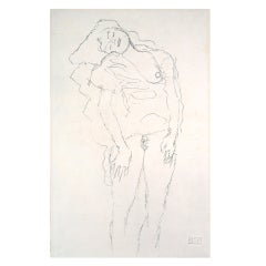 "Standing Nude", from the Portfolio Fünfundzwanig after Gustav Klimt