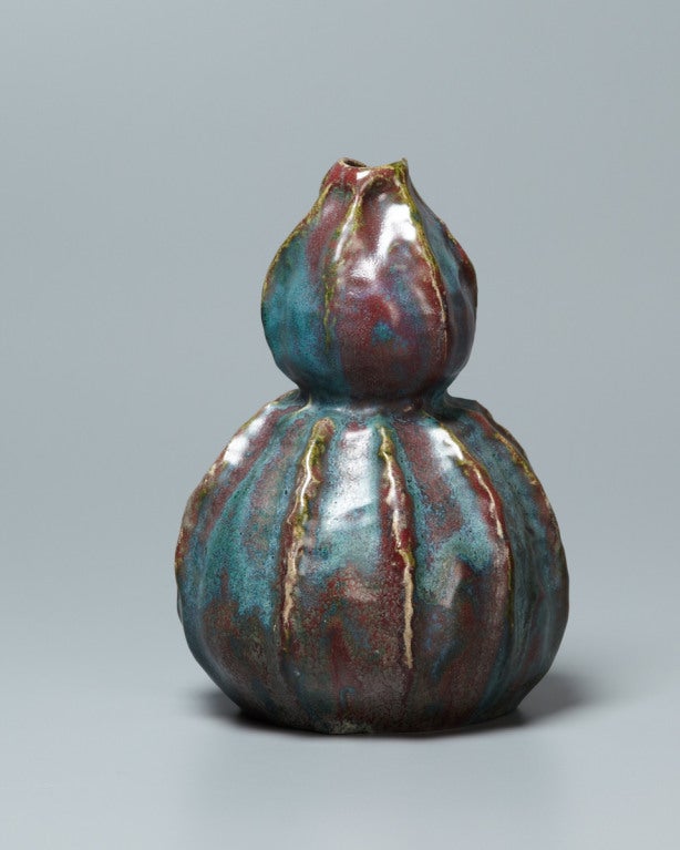 French 19th Century Art Nouveau Gourd Vase by Pierre-Adrien Dalpayrat For Sale