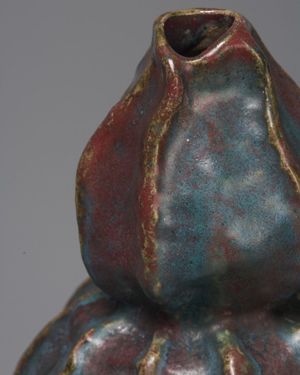 19th Century Art Nouveau Gourd Vase by Pierre-Adrien Dalpayrat For Sale 1