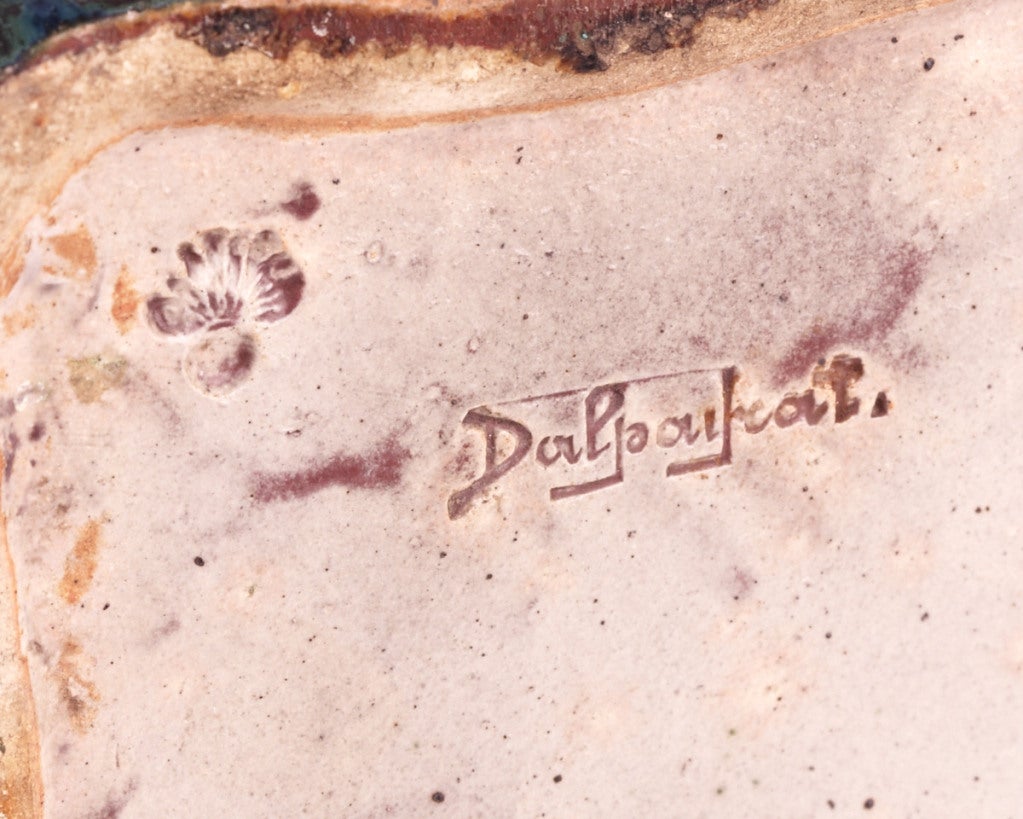 19th Century Art Nouveau Square Mouthed Vase by PierreAdrien Dalpayrat