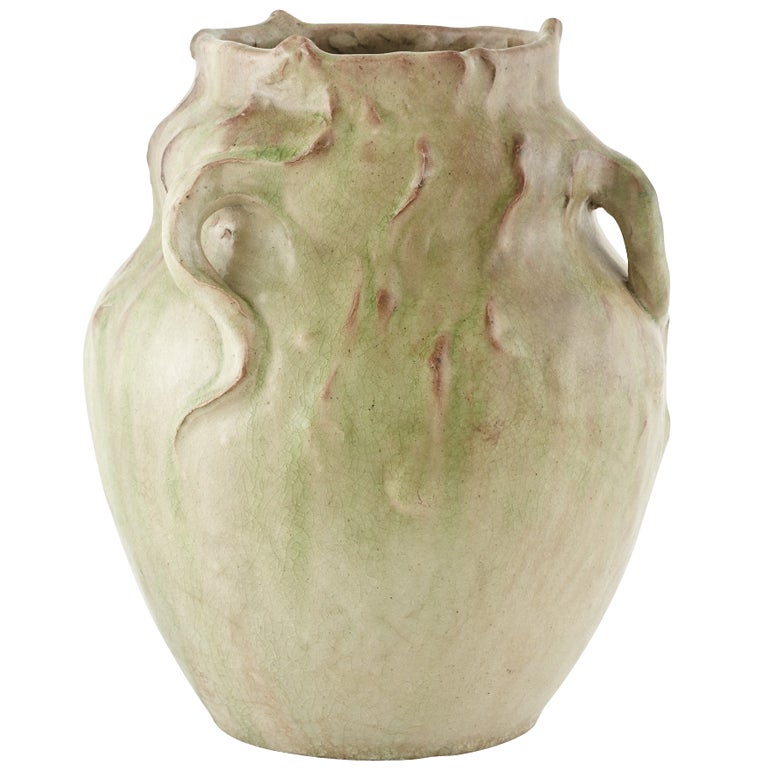 1900 Vines Vase by Edmond Lachenal For Sale