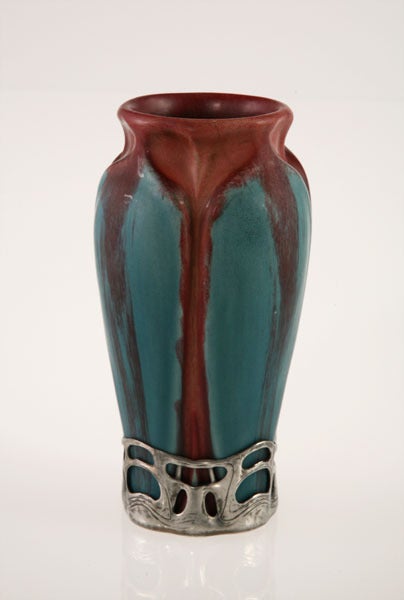 Earthenware Vase By Eugene Baudin