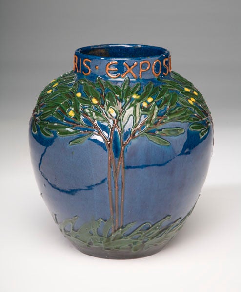 Zitronenbäumenvase von Max Laeuger, Paris, 1900 (Art déco)