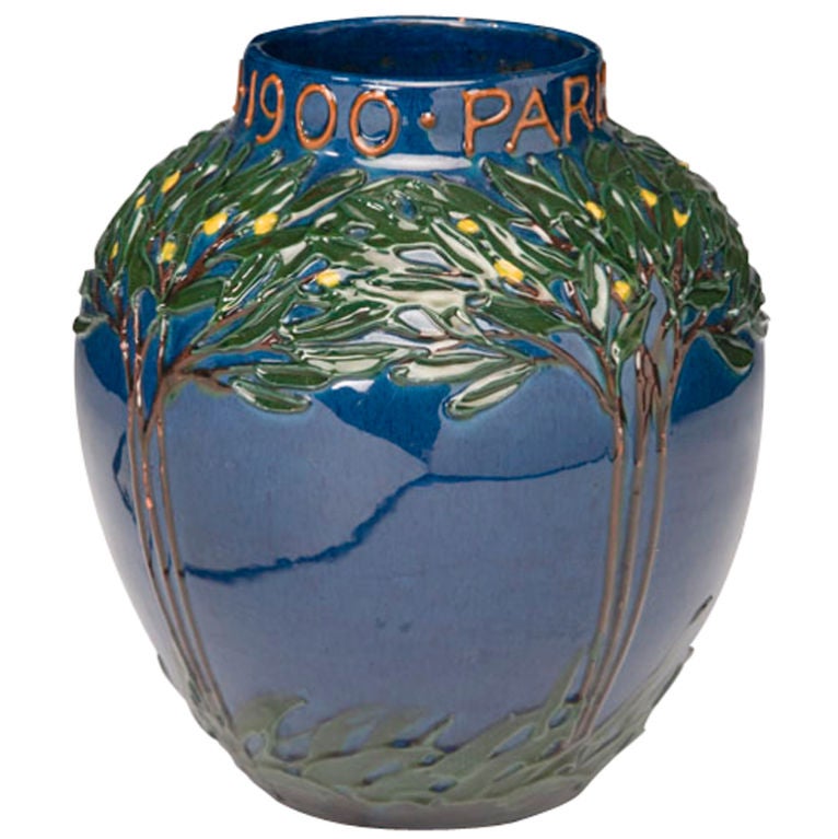 Zitronenbäumenvase von Max Laeuger, Paris, 1900