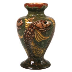 Carp Baluster Vase by Rozenburg Vase