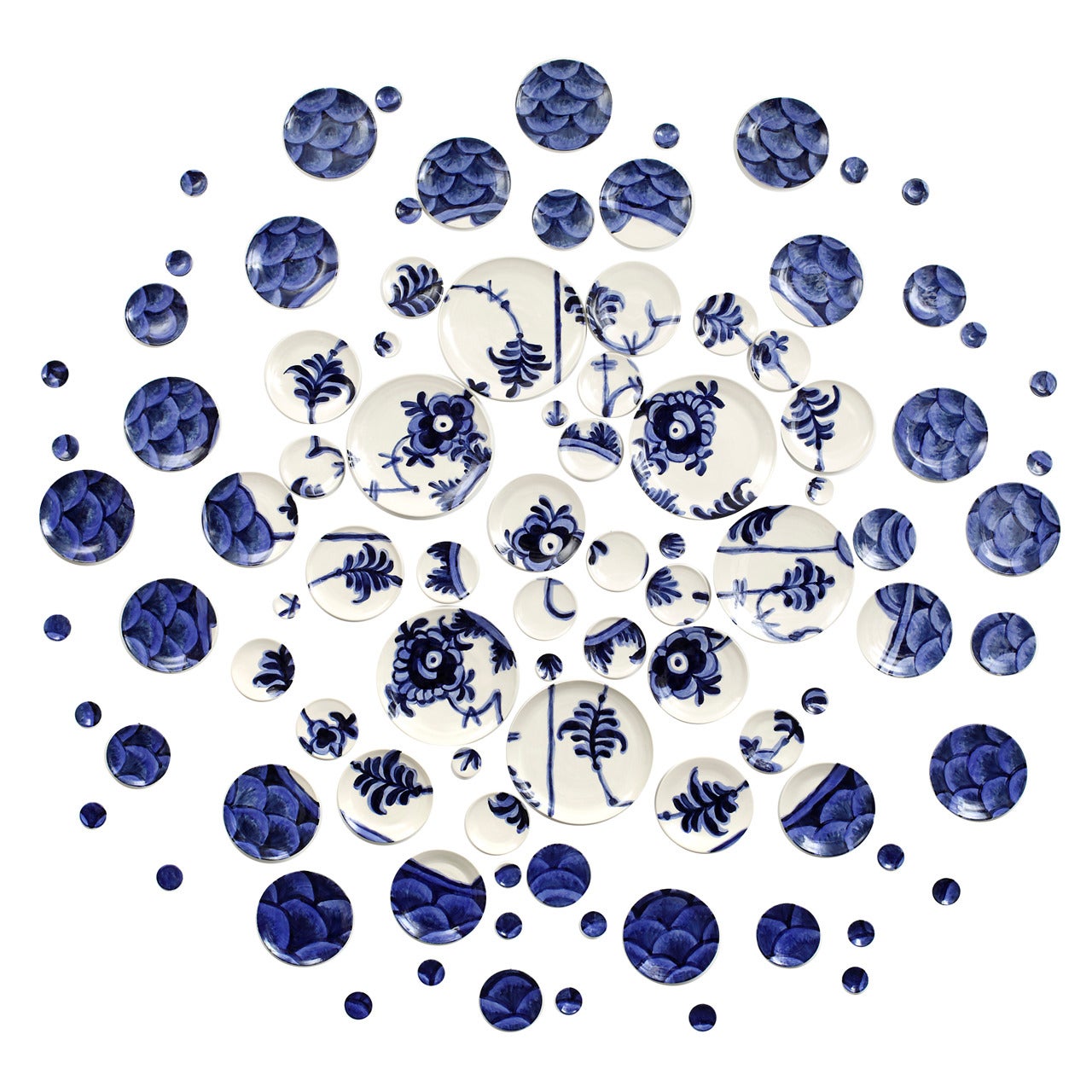 Sculpture by Molly Hatch, Deconstructed Lace, after Royal Copenhagen, USA, 2014