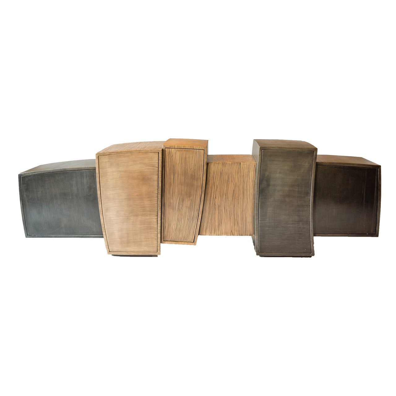 Console en porte-à-faux Gary Magakis, en acier et bronze, États-Unis, 2014 en vente