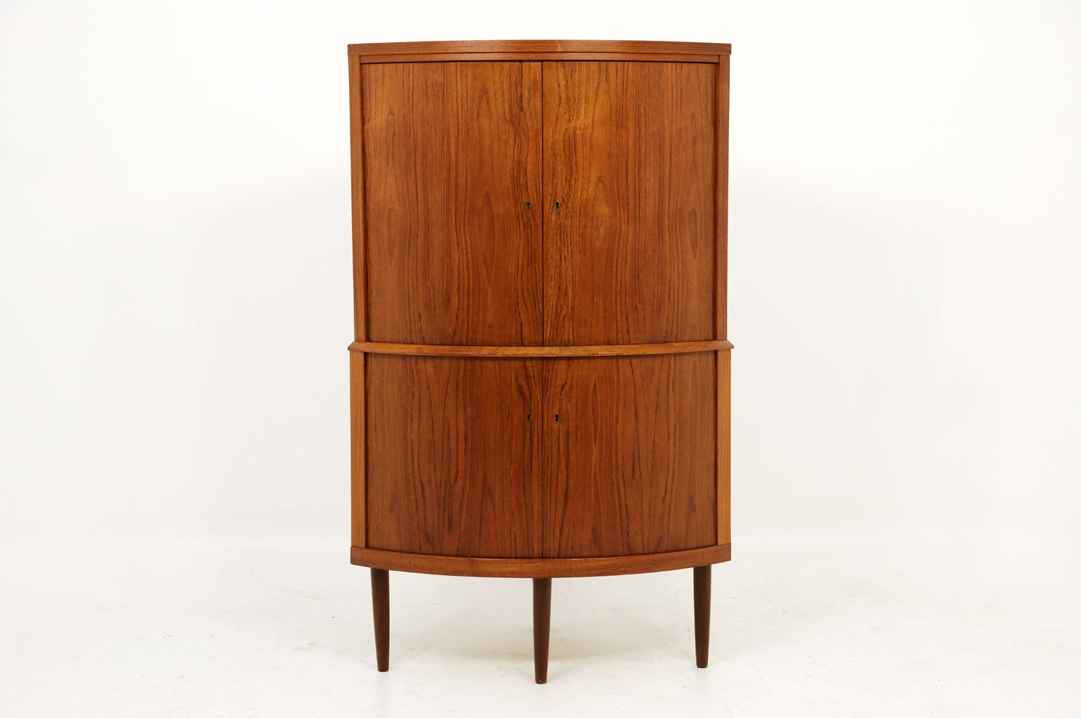 Danish Modern Teak Corner Cabinet