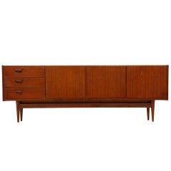 Vintage Teak Danish Modern 3 Door Sideboard