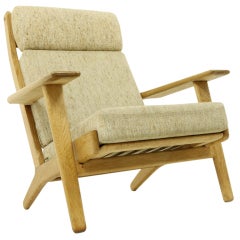 Oak Lounge Chair by Hans Wegner GE290A