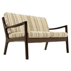 Two Seat Danish Modern Sofa by Ole Wanscher for CADO