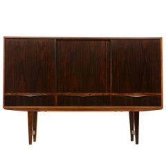 Tall Rosewood Compact Sideboard
