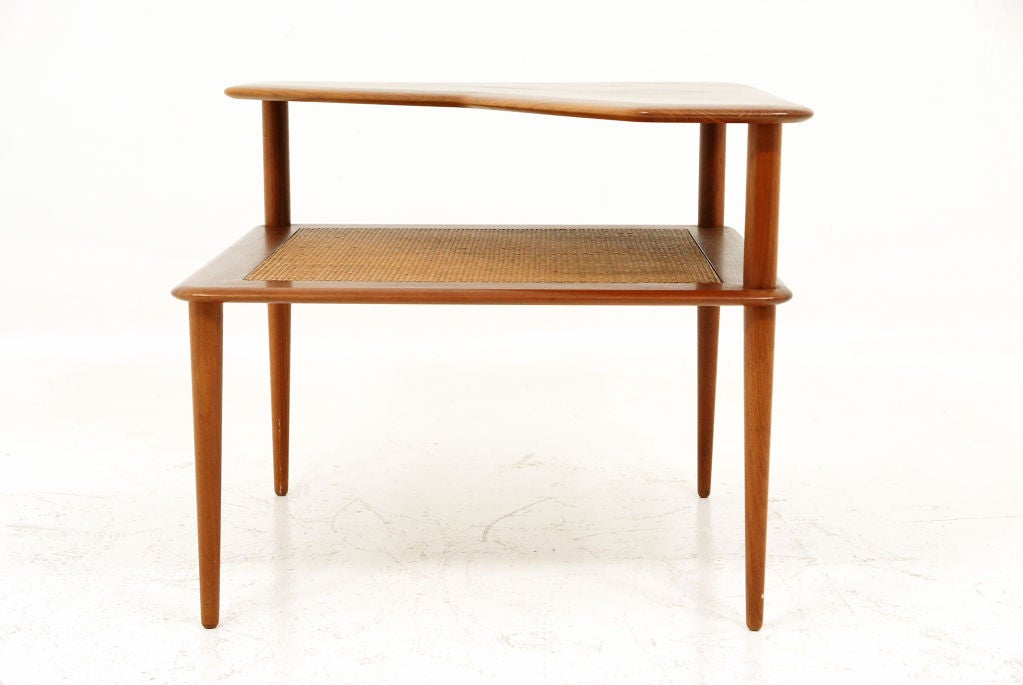 Minerva Side Table by Peter Hvidt & Orla Molgaard Solid Teak