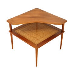 Minerva Side Table by Peter Hvidt & Orla Molgaard Solid Teak