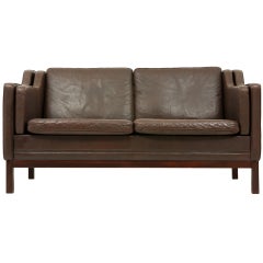 2 Seat Leather Sofa Loveseat