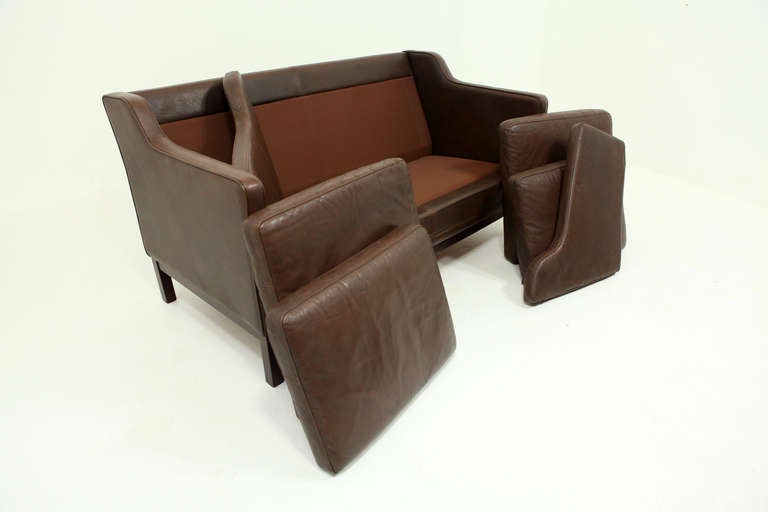 2 Seat Leather Sofa Loveseat 3