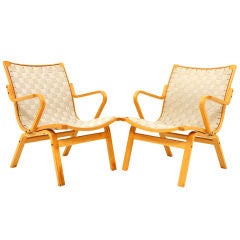 Pair "Albert" Lounge Chairs by Finn Ostergaard for Kvist