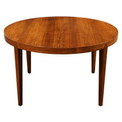 Rosewood Circular Coffee Table by Severin Hansen for Haslev