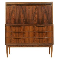 Rosewood Secretary Desk by Ib Kofod-Larsen Danish Modern