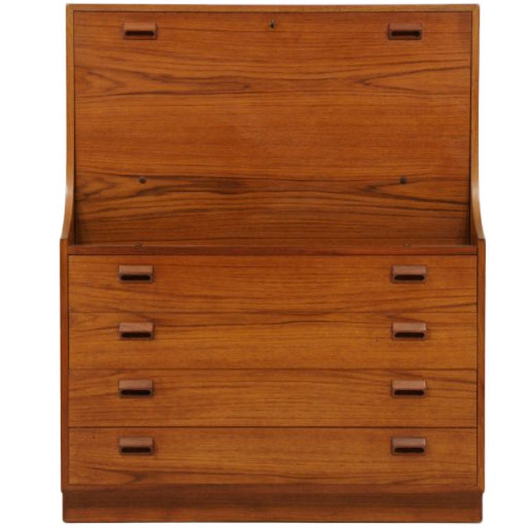 Borge Mogensen Teak Drop Front Secretary Desk Bureau