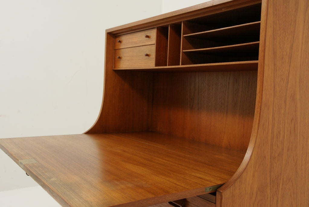 Danish Borge Mogensen Teak Drop Front Secretary Desk Bureau