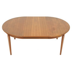Round Teak Table With Two (2) Leaves