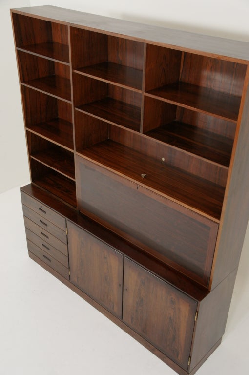 Gunni Omann for Omann Jr. Rosewood Danish Office Cabinet