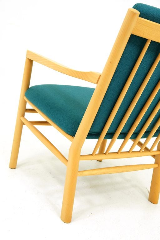 Wool Danish Arm Chair Model J147 by Erik Ole Jorgensen for Kvist