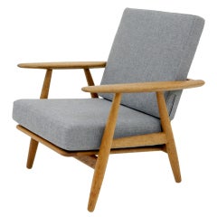 Oak Cigar Chair Model GE-240 By Hans Wegner for Getama