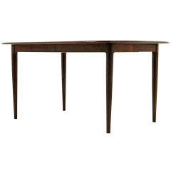 Danish Modern Rosewood Oval Table 
2 Leaves
